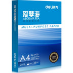 1 Pack 500 Sheets Deli A4 Multi-purpose Paper 70/80g Aegean Sea Series Copy Printing Paper 7420/7433
