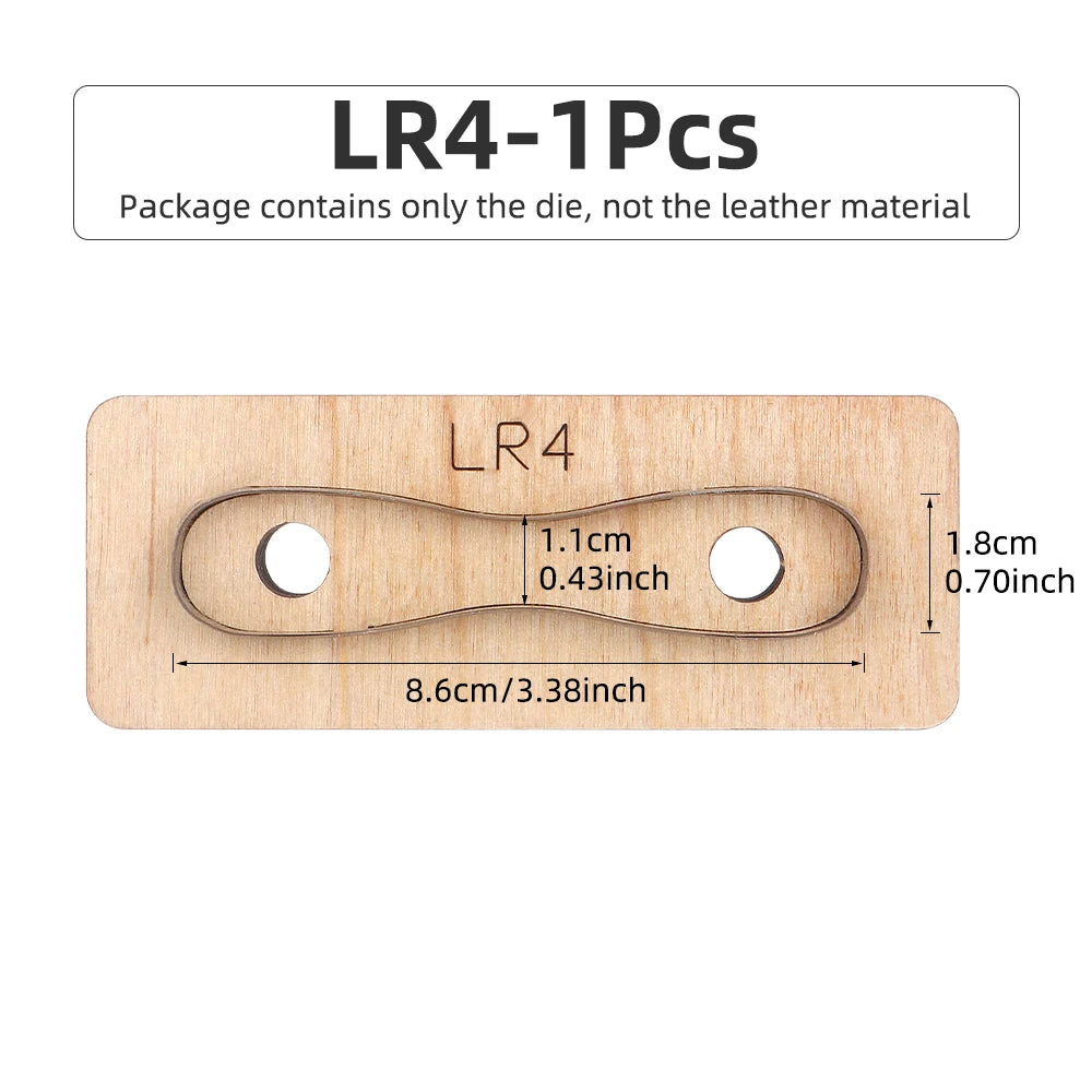 QJH Zipper Leather Cutting Die Cut Mold, Leather Punch Die Set, Leather Crafts Kraft Tool, Handmade Cutters - Bag Zipper Pullers