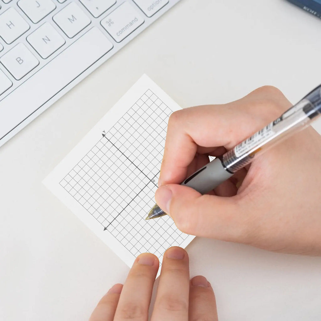 6 Pcs Grid Memo Pads Sticky Notepads Adhesive Graphing Paper Notes Writing Four Quadrant
