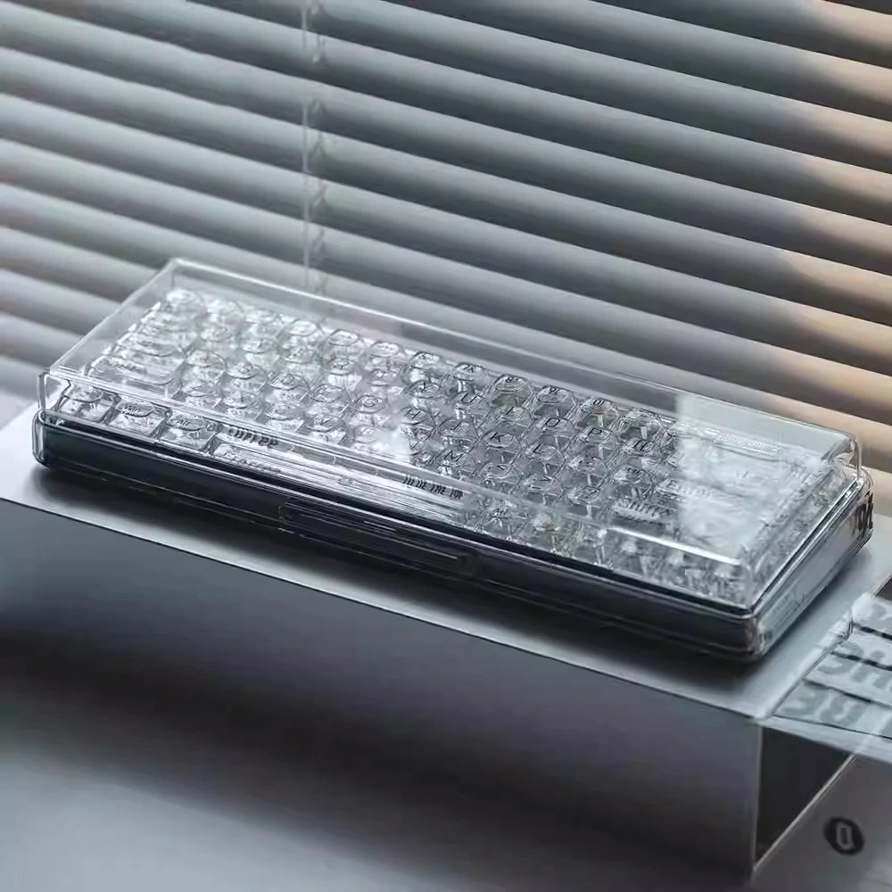 Mechanical Keyboard Dust Cover Acrylic Protecting Shell Hot Bent Compatible With Layout 60 68 87 104 96 WOOTING ROG Azoth IKKI
