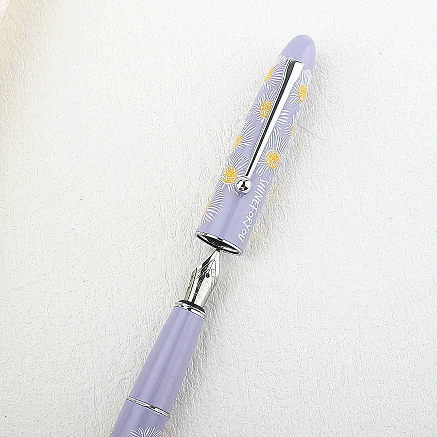 Jinhao X750 Classic Style Silver Clip Metal Fountain Pen 0.5 mm Nib Steel Ink Pens for Gift Office Supplies School Supplies