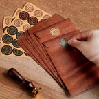 10Pcs Vintage Kraft Envelopes Self-Adhesive Blank Invitation Envelopes for Wedding Party DIY Crafts