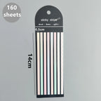 160 Sheets Transparent Sticky Notes Self-Adhesive Reading Annotation for Books Notepad Bookmarks  Memo Pad Index Tabs