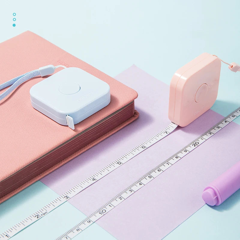 Deli 1/2pcs 2m Measure Tape Soft Rulers Double Scale Sewing Flexible Ruler for Kids Aldult Height Waist Measuring Tailor Ruler