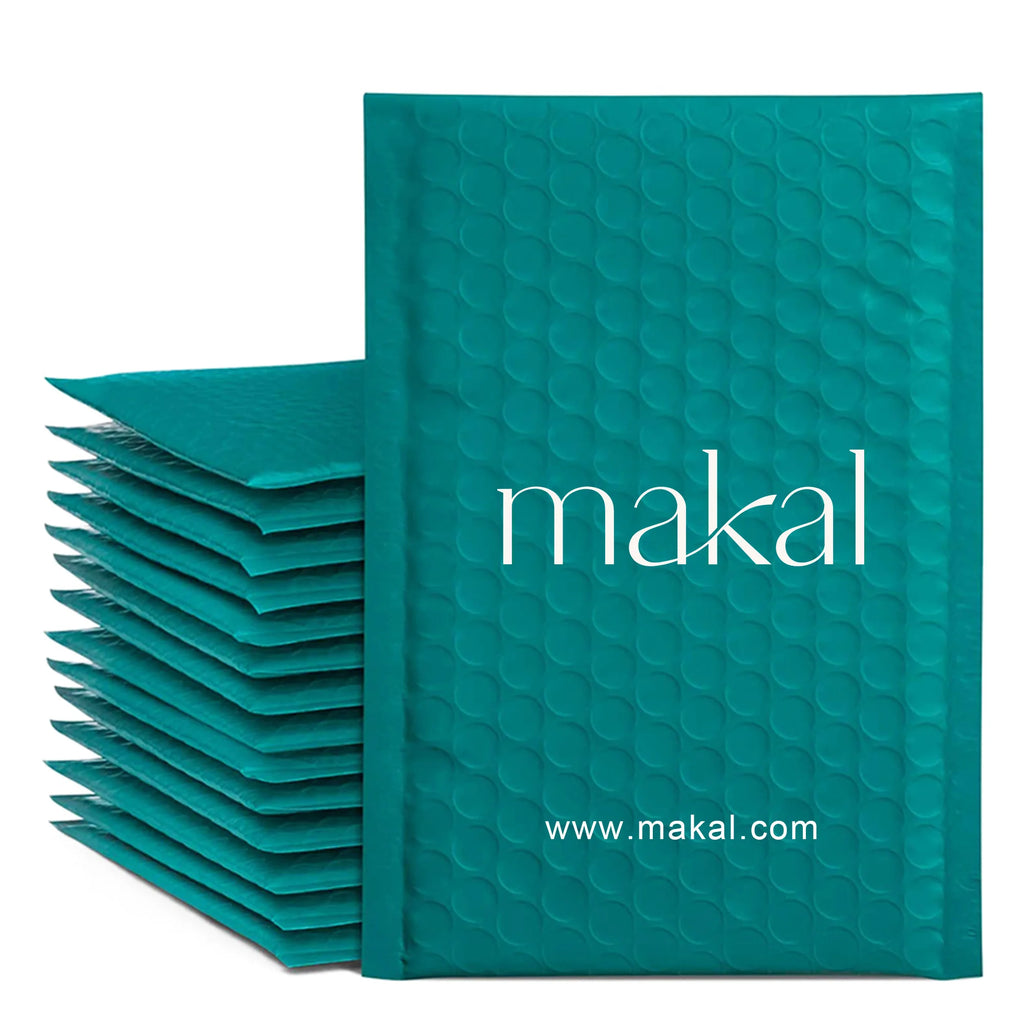 50pcs Poly Bubble Envelope Bags with Logo Printed Padded Shipping Envelopes With Bubble Mailing Bag Shipping Gift Packages Bags