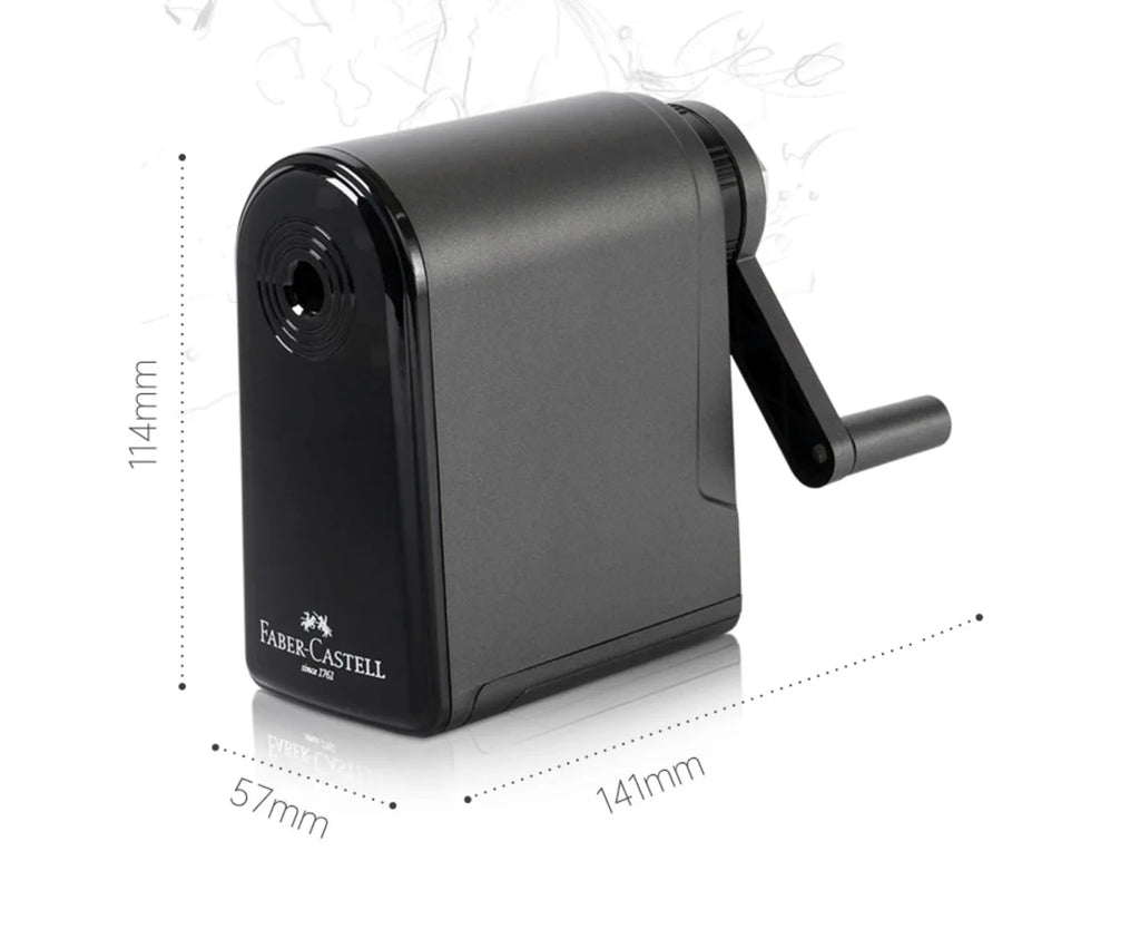 Faber Castell Artists Long Point Pencil Sharpener Manual for Art Charcoal Pencils/Drawing/Sketching Pencils Adjustable Points