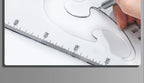 2Pcs/Set Multifunctional Triangle Ruler 30/45 Degree Measurement Angle Isosceles Triangle Ruler Geometry Students Drafting Tool