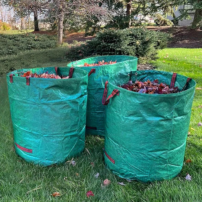 500L Garden Waste Bag Reusable Leaf Bag Yard Waste Bag Lawn Yard Bag for Loading Garden Leaves Trash storage bag