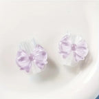 2Pcs Lovely Pink Bow Silicone Charger Cable Protector Sleeve Cable Holder Clip Anti-break Transparent Cord Cover Wrap