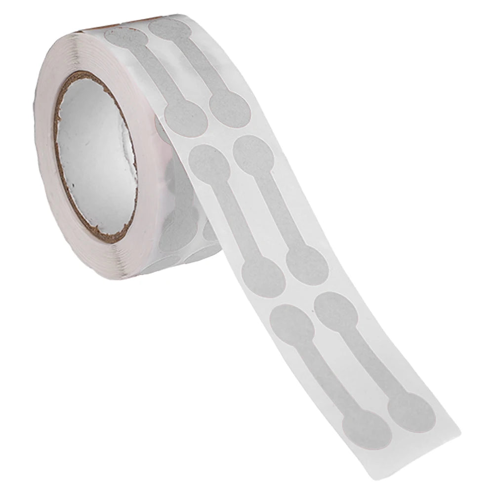 500Pcs/Roll Portable Jewelry Price Tag Brown Self Adhesive Barbell Stickers DIY Necklace Tool Ring Bracelet Exhibitor Packaging