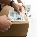 4*4'*100 Sheets Adhesive Shipping Label Waterproof Thermal Label Thermal Transfer Label Sticker Small Ticket Paper