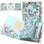 3 Ring Binder Portable 3Ring View Binder Non-Stick File Folders Letter Size Refillable Office Supplies with Divider School