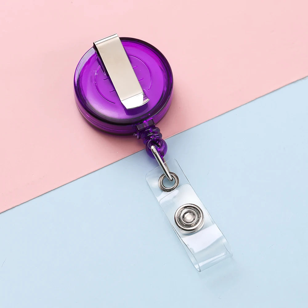 Retractable Steel Cord Pull Reel Keychains Spring Buckle Clasp Wire Rope Key Ring Recoil ID Card Holder Key Chain Multiple Tools