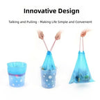 30/300pcs Portable garbage bag Thickened Garbage Bag Portable Household Disposable Trash Bags Kitchen accessories