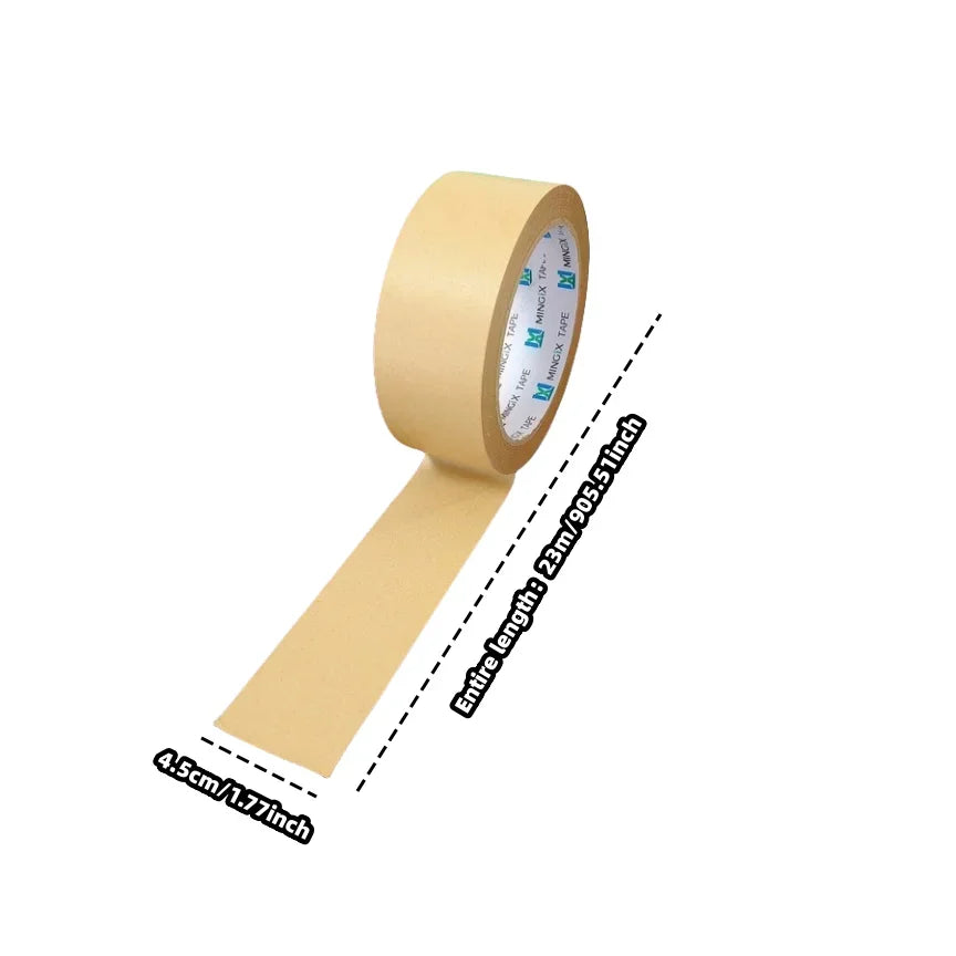 23m/Roll Brown Duct Tape Sealing Reinforced Gummed Self Adhesive Kraft Paper Flatback Carton Sealing Tape Heavy Duty Packing