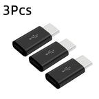 1/3Pcs Micro USB Female To Type C Male Adapter OTG Converter Micro-B To USB-C Connector Charging Cable Adapter Phone Accessories