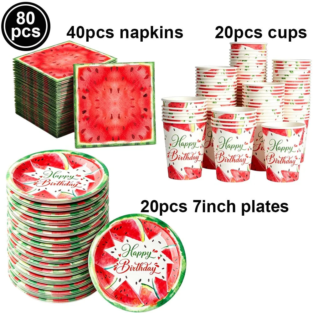 Watermelon Party Tablecloth Plastic TableCover One in a Melon Theme Girl Birthday Decoration 1st 2nd 3th Birthday Party Supplies