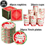 Watermelon Party Tablecloth Plastic TableCover One in a Melon Theme Girl Birthday Decoration 1st 2nd 3th Birthday Party Supplies