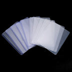 50/1Pcs Transparent Card Sleeve with Protective Film Clear Card Holder Idol Photo Game Baseball Card Holders Cover 35PT 3"x4"