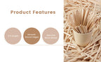 Individually Paper Wrapped Wooden Coffee Stirrers Disposable Wood Sticks for Coffee/Tea/Hot Beverage/Hot Chocolate/Cold Drinks