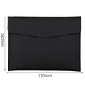 Faux Leather Document Bag, Business Information Bag, A4 Folder, School and Office Supplies, Storage Bag