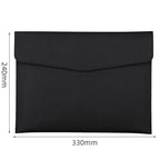 Faux Leather Document Bag, Business Information Bag, A4 Folder, School and Office Supplies, Storage Bag