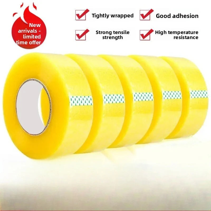 4.5CM×70M High Viscosity Clear Packing Tape - Strong Adhesive, for Carton Sealing & DIY Mounting Fixing