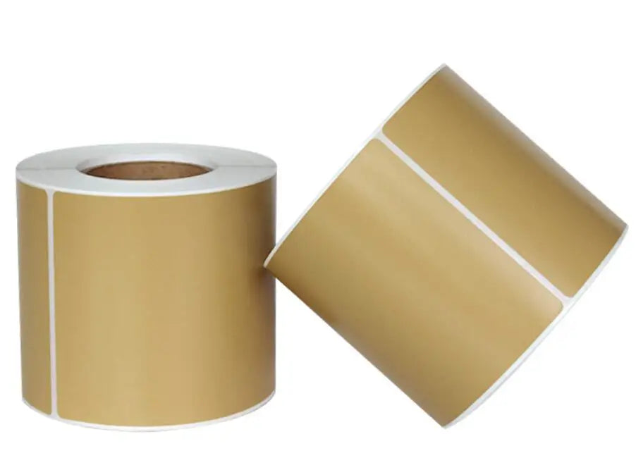 Direct Thermal Label Roll Width20mm-60mm Kraft Adhesive Thermal Barcode Sticker Shipping label for Zebra Godex Gprinter Xprinter