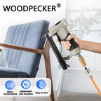 8016 21 Gauge Continuous Pneumatic Firing Upholstery Stapler 8016 Fine Wire Stapler for Woodworking  Picture Frames Cabinets