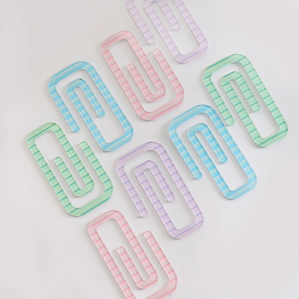4pcs/lot Kawaii macarons Paper Clip Decorative Bookmark Binder File Clips School Office Stationery Accessories
