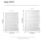 Plastic A4 Transparent Storage Box Portable Visible File Storage Cases Clear Anti-skid Buckle Document Paper Office
