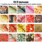 Origami Japanese Chiyogami Yunzen Paper, Hand-silk Screened Craft Paper For Gift Wrapping Box Doll Decoration 20 Sheets