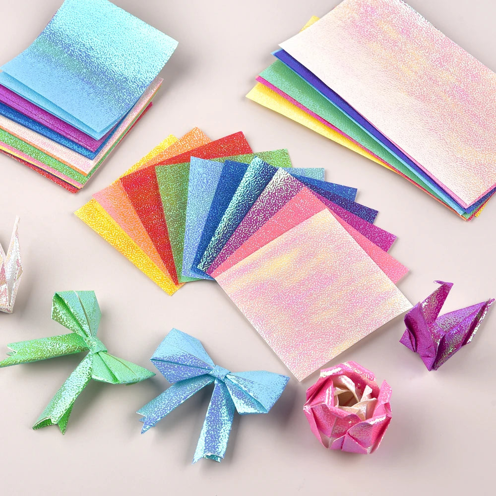 50Pcs Metallic Pearl Cardstock Paper Shimmer DIY Shiny Craft For Wedding, Scrapbook, Craft, Cards Party Decoration