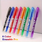 8/4pcs Erasable Gel Pen  Multi-Color0.5mm Tip Painting Writing Drawing School Black Blue Red Pink Orange Green Purple Light Blue