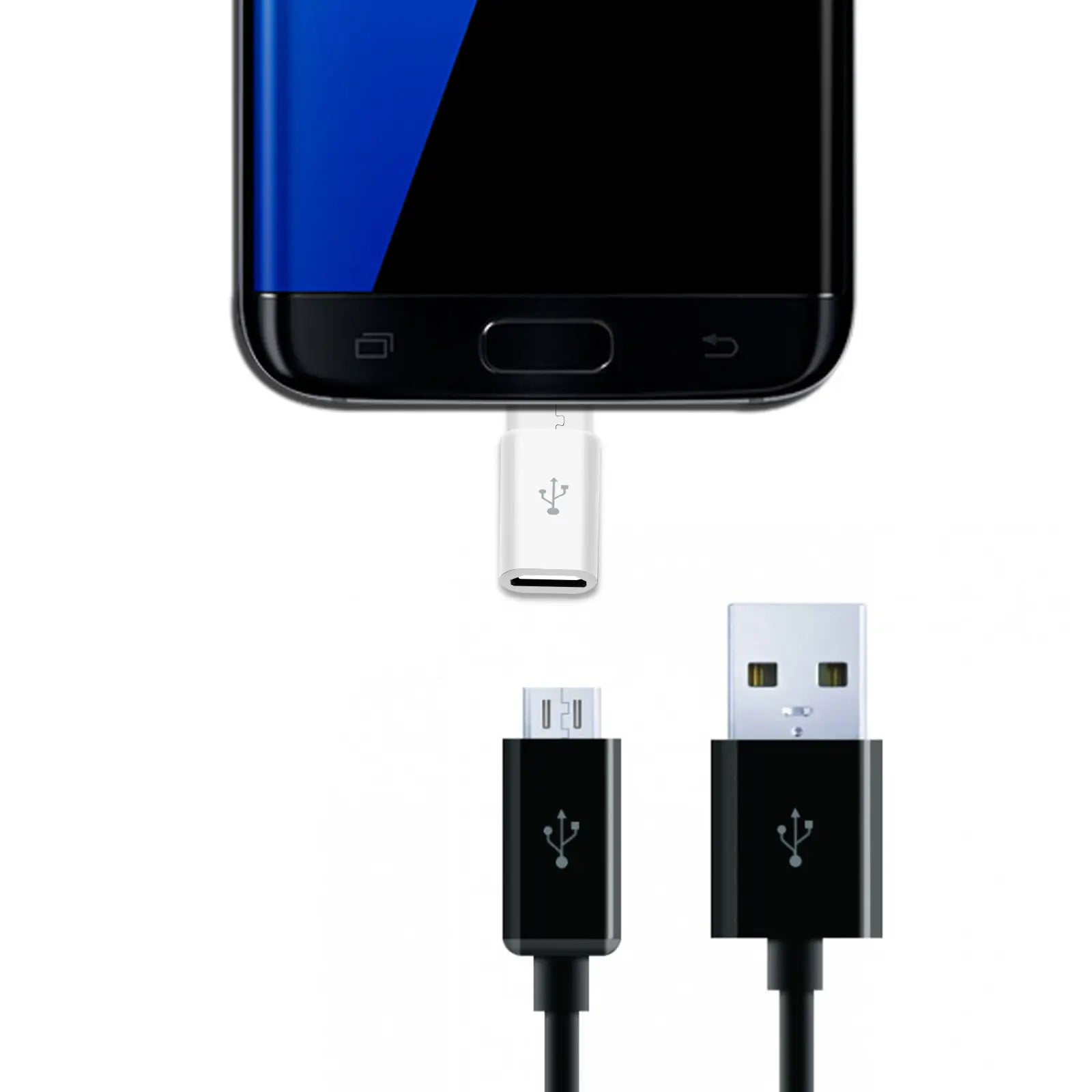1/3Pcs Micro USB Female To Type C Male Adapter OTG Converter Micro-B To USB-C Connector Charging Cable Adapter Phone Accessories