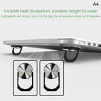 2pcs Universal Mini Laptop Stand Foldable Desktop Feet Holder For Ipad MacBook PC Computer Keyboard Cooling Pad Invisible Stands