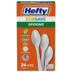 Ecosave Compostable Cutlery - Disposable Spoons - 24ct
