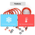 50PCS Silicone O-Ring Seals Maintenance Set Compatible With Jura C D E F S X ENA GIGA Series Coffee Machines