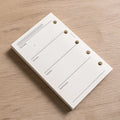 M5/A8 Loose Leaf Notebook Refill Spiral Binder Inner Page Weekly Monthly To Do Line Dot Grid Inside Paper Stationery