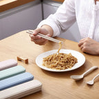 Gift Plastic Cutlery Set Simplicity With Storage Box Fork And Chopsticks Set Portable Spoon