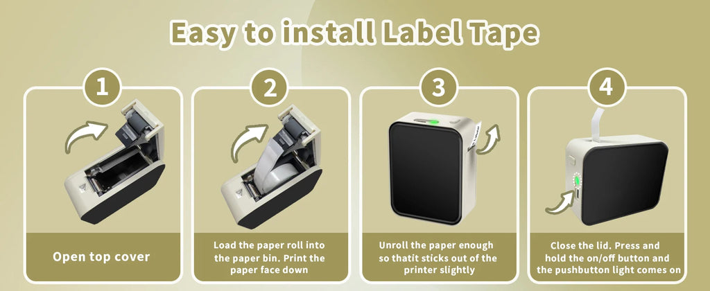 Marklife P15 Mini Portable Label Printer Smart Pocket Printer Thermal Adhesive Sticker Labeling Machine ot 3PK Label Paper NoInk