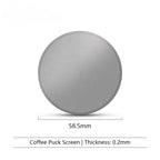 0.2mm Espresso Puck Screen 51/53/58.5mm Stainless Steel Coffee Filter Mesh For Portafilter Espresso Machine Barista Tool