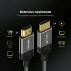 QGEEM HDMI-Compatible Cable HDMI to HDMI 2.0 Cable 4K for Xiaomi Projector Nintend Switch PS4 Television TVBox xbox Cable HDMI