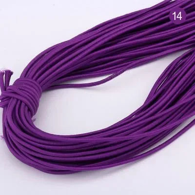 2mm Colorful High-Quality Round Elastic Band Round Elastic Rope Rubber Band Elastic Line DIY Sewing Accessories 5meters