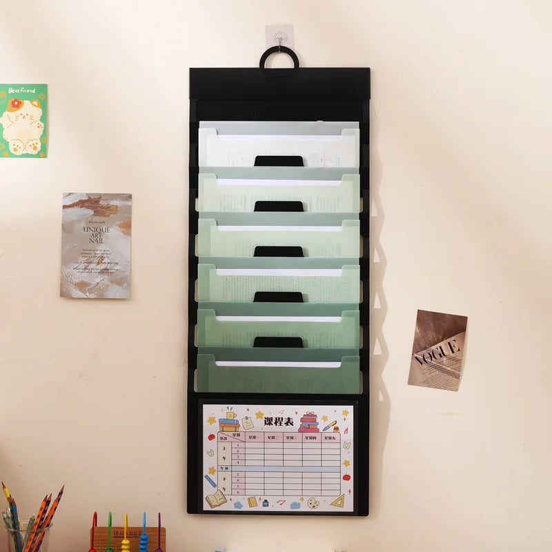 Wall Hanging Expanding File Folder Multi Pockets Document Organizer A4 Paper Storage Bag Portable School Office Paper Sorter