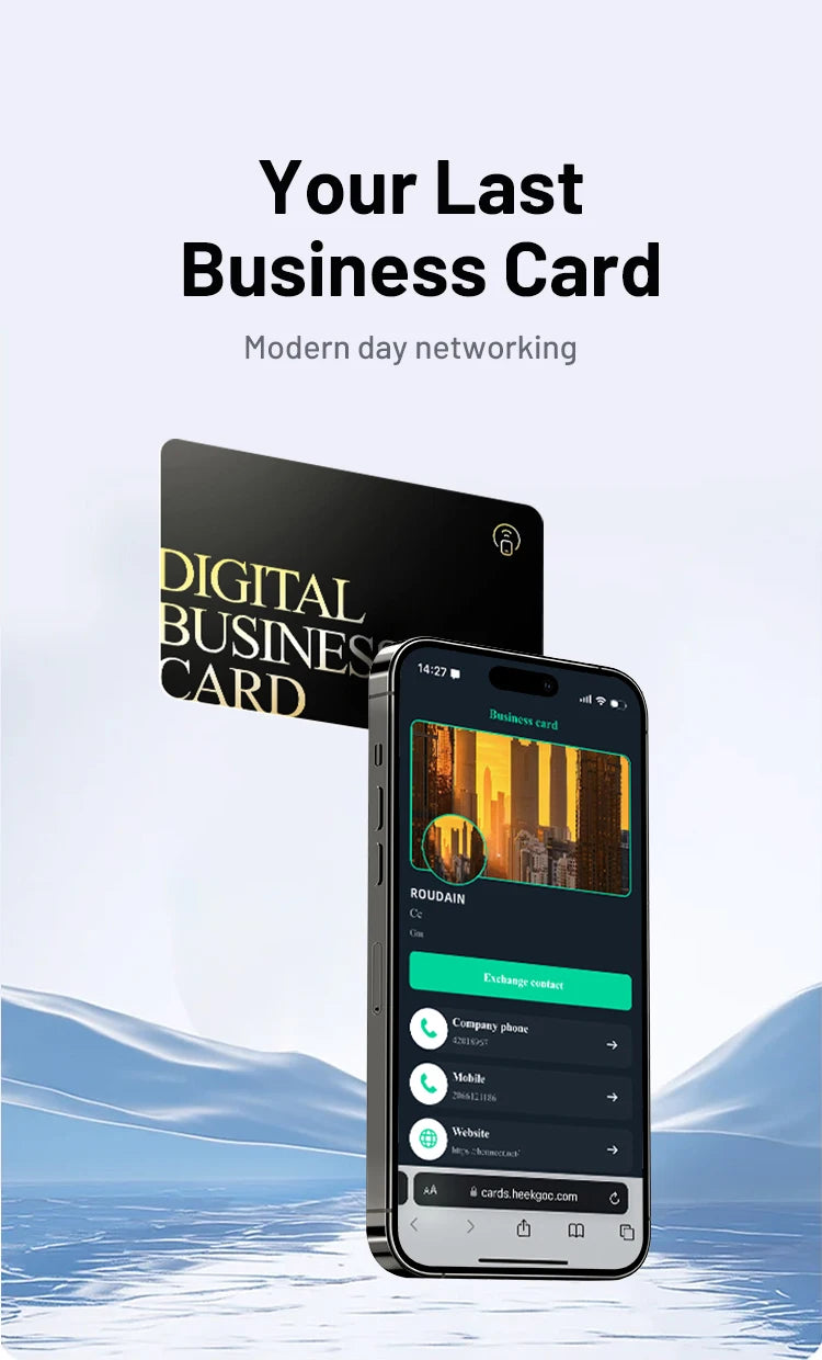 NFC Business Card Fast Reading Smart Name Card Digital Business Card Contactless Business Gift Social Recognition Card