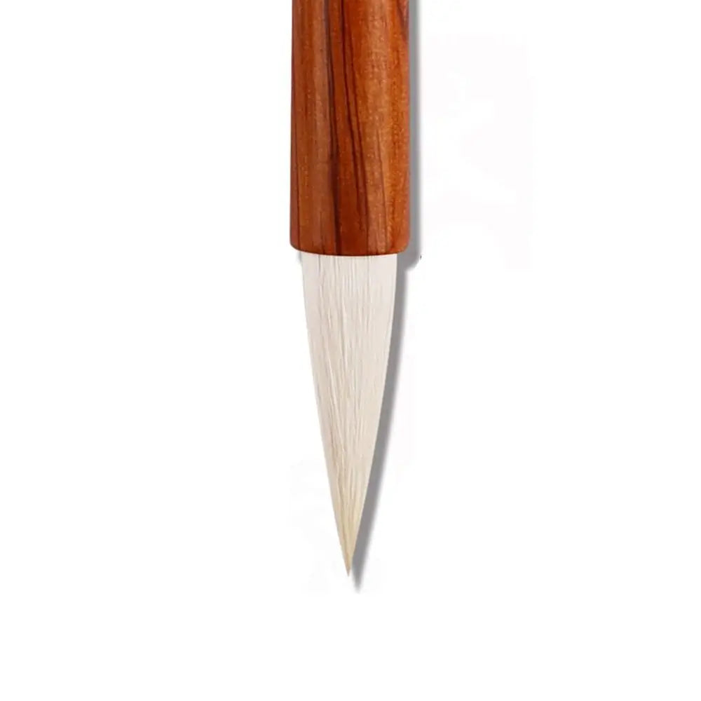 Oil Watercolor Chinese Calligraphy Brush Wood Oil Painting Art Paint Brush Wolf Hair Scriptures Writing Brush Drawing Tool