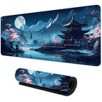 Sakura Scenery Mouse Pad Large Anti-Slip Rubber Gaming MousePad Durable Thick Seam Edge Suitable for Office and Gaming Desk Mats