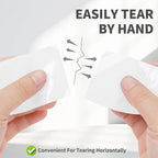 White Duct Tape Heavy Duty Waterproof,No Residue, Easy Tear by Hand for Home Repairs Indoor Outdoor Crafts Packing HVAC