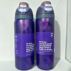 Stainless Steel Water Bottle 32oz Vacuum Insulated Water Bottle with Straw & Leak-Proof Lid Portable Handheld Vacuum Flasks